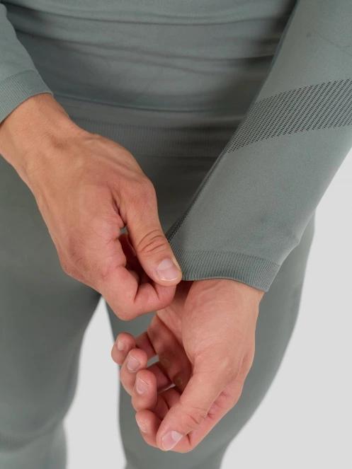 Fundango Seamless Baselayer Set męski komplet bielizny zielony 6
