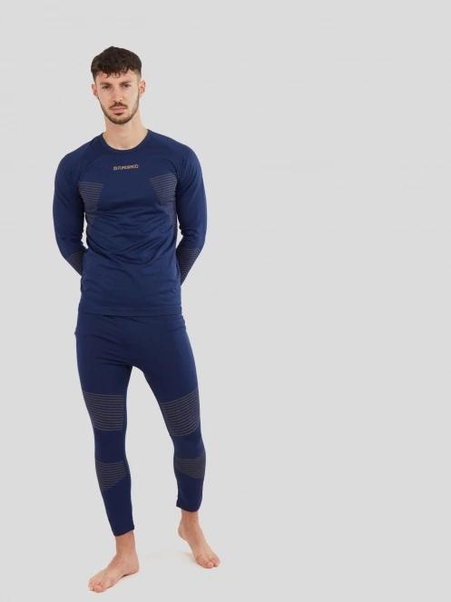 Fundango Seamless Baselayer Set męski komplet bielizny ciemnoniebieski 4