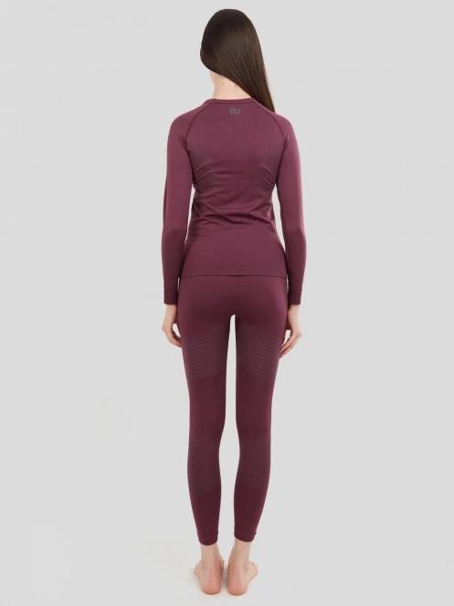 Fundango Seamless Baselayer Set damski komplet bielizny fiolet 3