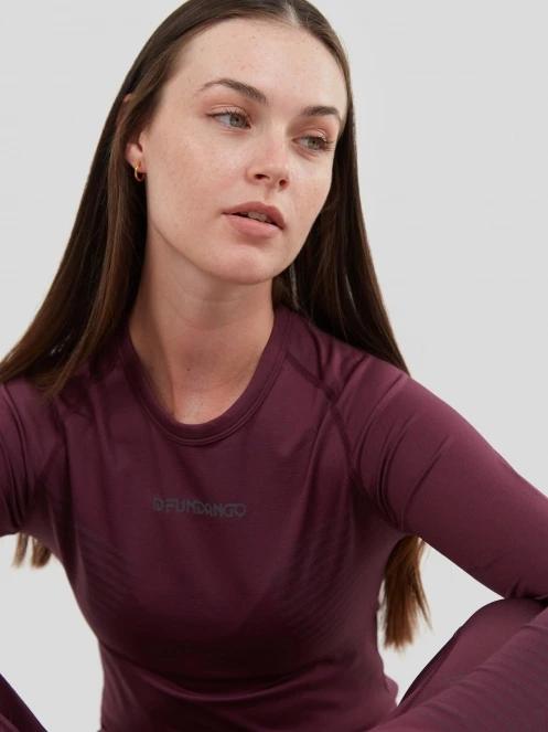 Fundango Seamless Baselayer Set damski komplet bielizny fiolet 7