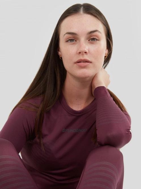 Fundango Seamless Baselayer Set damski komplet bielizny fiolet 8