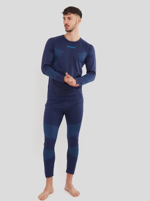 Fundango Seamless Baselayer Set męski komplet bielizny ciemnoniebieski 2