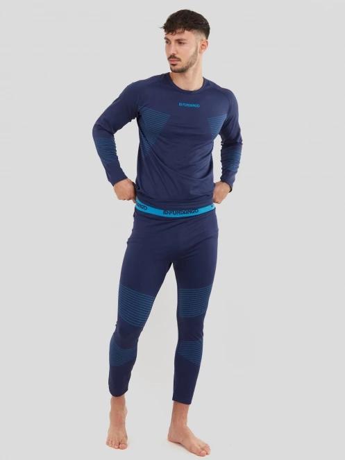 Fundango Seamless Baselayer Set męski komplet bielizny ciemnoniebieski 4