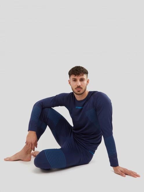 Fundango Seamless Baselayer Set męski komplet bielizny ciemnoniebieski 6