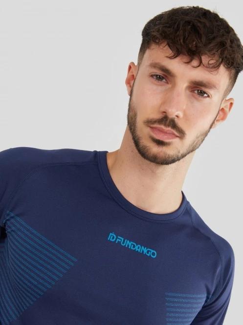 Fundango Seamless Baselayer Set męski komplet bielizny ciemnoniebieski 8