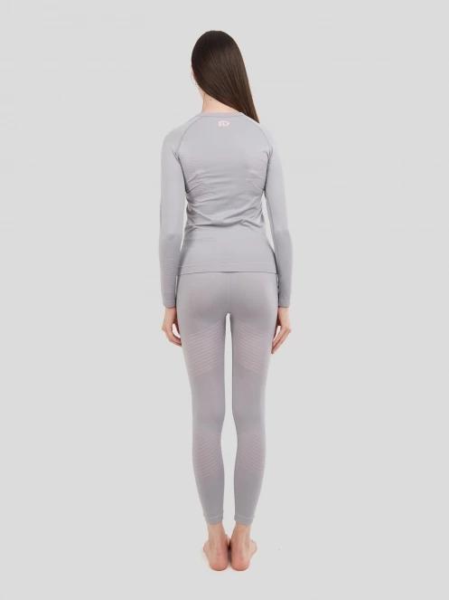 Fundango Seamless Baselayer Set damski komplet bielizny szary 3