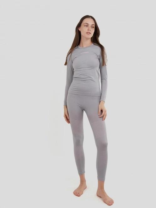 Fundango Seamless Baselayer Set damski komplet bielizny szary 4