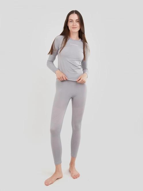 Fundango Seamless Baselayer Set damski komplet bielizny szary 5
