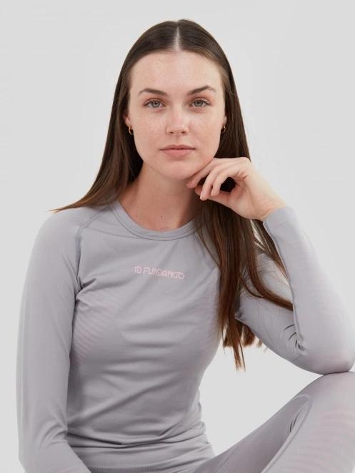 Fundango Seamless Baselayer Set damski komplet bielizny szary 8