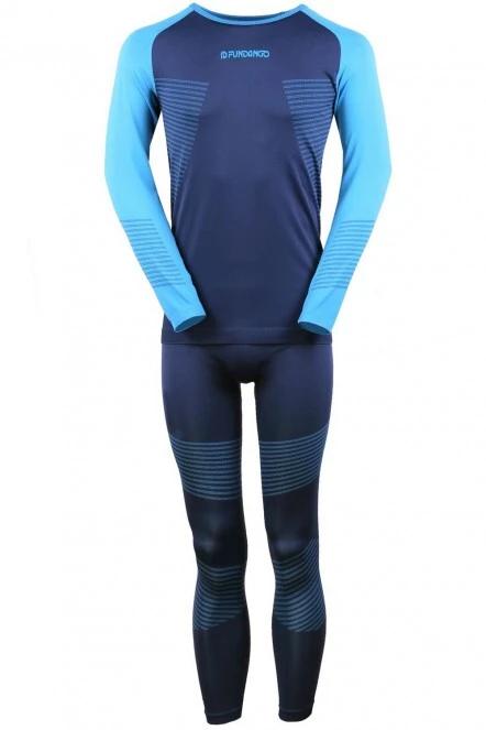 Fundango Seamless Baselayer Set męski komplet bielizny niebieski 5