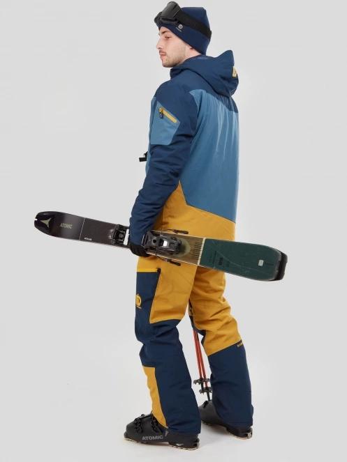 Fundango Teak Pants męski spodnie narciarskie brąz 4