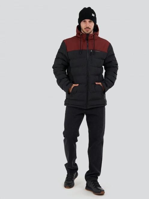 Fundango Passat Padded Jacket męski pikowana kurtka przejściowa czerwony 4