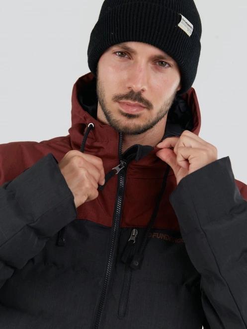 Fundango Passat Padded Jacket męski pikowana kurtka przejściowa czerwony 5