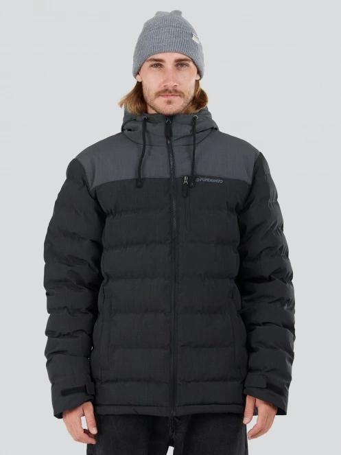 Fundango Passat Padded Jacket męski pikowana kurtka przejściowa czarny 2