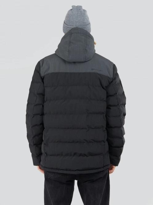 Fundango Passat Padded Jacket męski pikowana kurtka przejściowa czarny 3