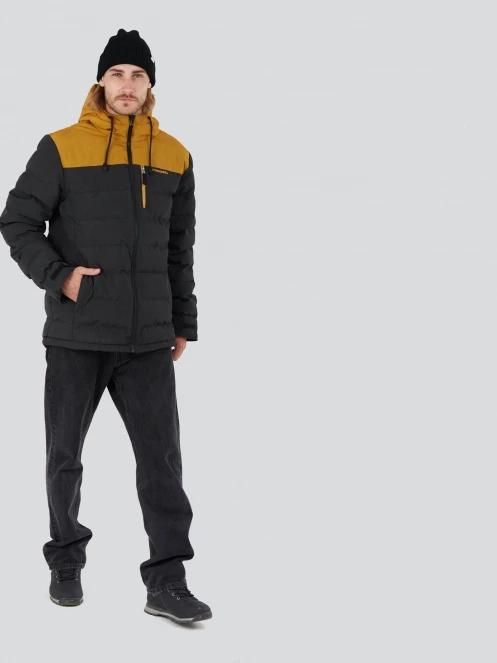 Fundango Passat Padded Jacket męski pikowana kurtka przejściowa czarny 4