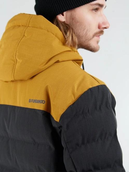 Fundango Passat Padded Jacket męski pikowana kurtka przejściowa czarny 7