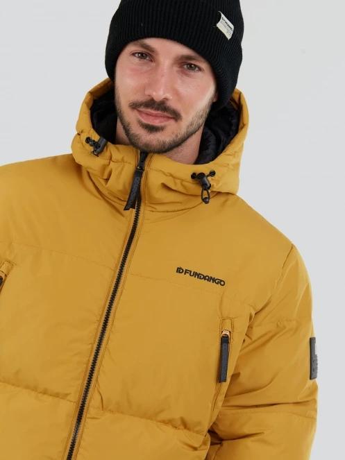 Fundango Ewan Puffer Jacket męski kurtka przejściowa żółty 5