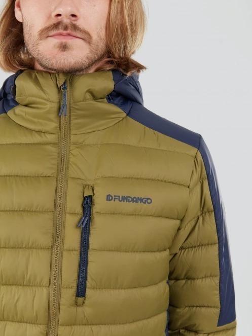 Fundango Matt Hooded Jacket męski pikowana kurtka przejściowa zielony 6