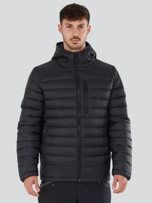 Fundango Matt Hooded Jacket męski pikowana kurtka przejściowa czarny 2