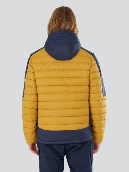 Fundango Matt Hooded Jacket męski pikowana kurtka przejściowa żółty 3