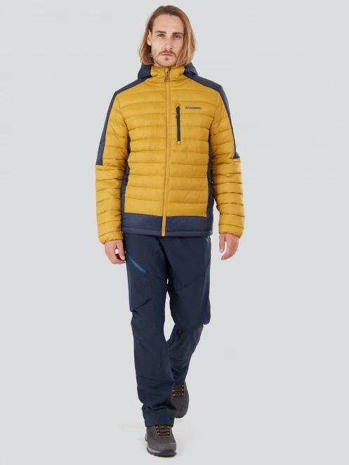 Fundango Matt Hooded Jacket męski pikowana kurtka przejściowa żółty 4