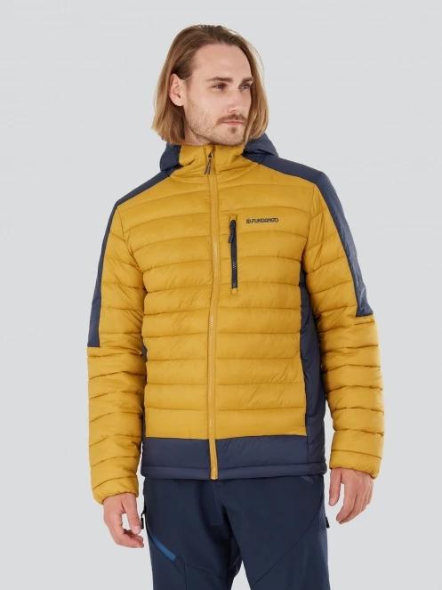 Fundango Matt Hooded Jacket męski pikowana kurtka przejściowa żółty 5