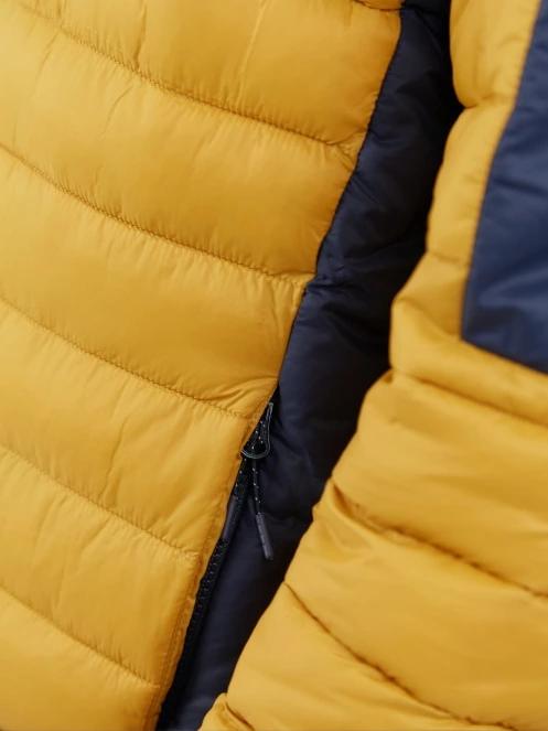 Fundango Matt Hooded Jacket męski pikowana kurtka przejściowa żółty 7