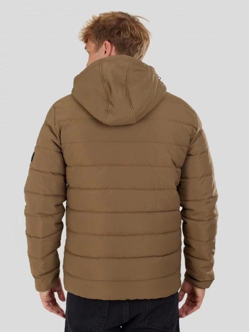Fundango Hubble Padded Jacket męski pikowana kurtka przejściowa brąz 3