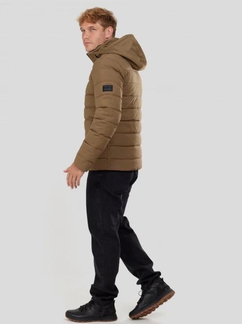 Fundango Hubble Padded Jacket męski pikowana kurtka przejściowa brąz 4