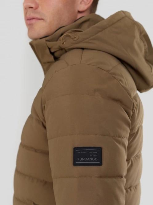 Fundango Hubble Padded Jacket męski pikowana kurtka przejściowa brąz 8