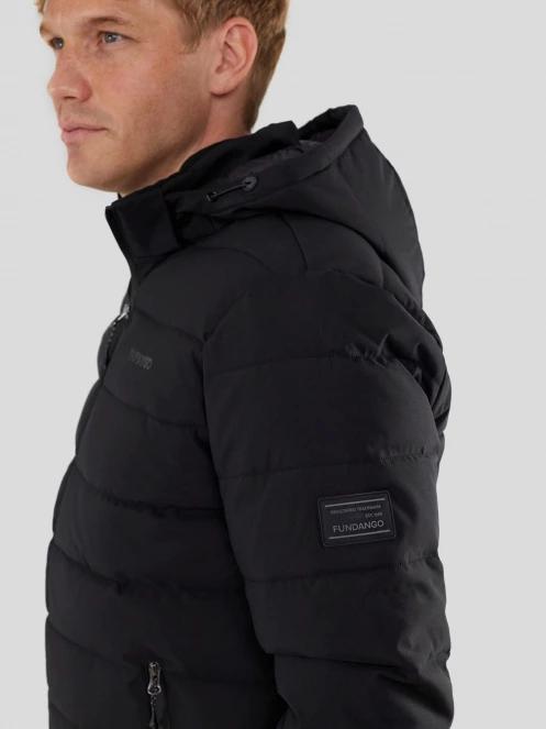 Fundango Hubble Padded Jacket męski pikowana kurtka przejściowa czarny 5
