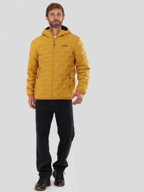 Fundango Smoke Eco Hooded Jacket męski kurtka na wycieczki żółty 4