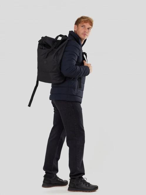 Fundango Arson Padded Jacket męski pikowana kurtka przejściowa ciemnoniebieski 4