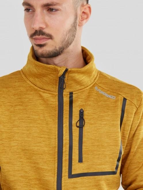 Fundango Jefferson Fleece Jacket męski bluza z polaru brąz 6