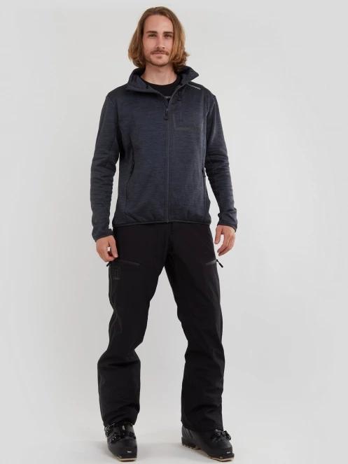 Fundango Jefferson Fleece Jacket męski bluza z polaru czarny 4