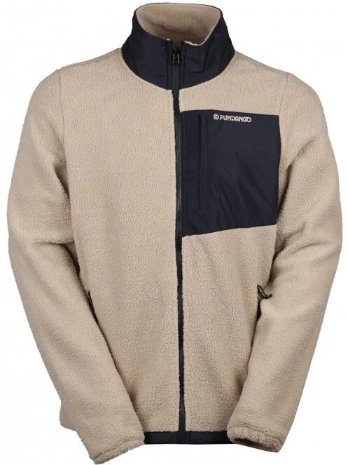 Fundango Haven Hybrid Jacket męski bluza z polaru piasek 6