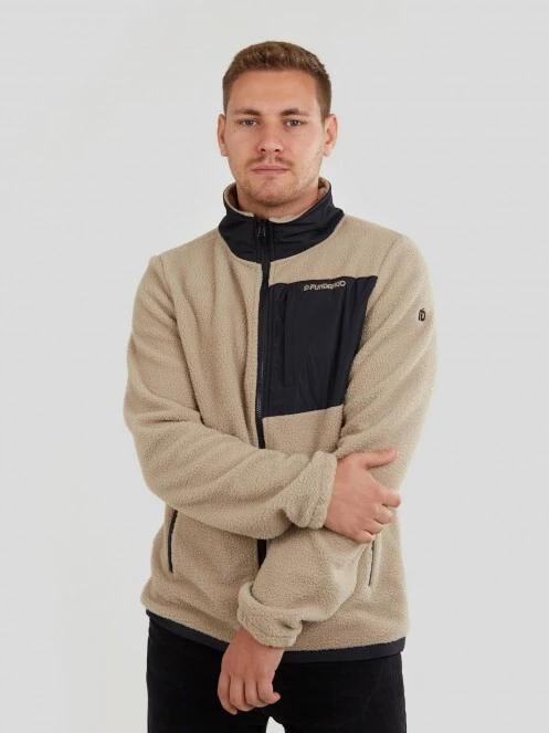 Fundango Haven Hybrid Jacket męski bluza z polaru piasek 2