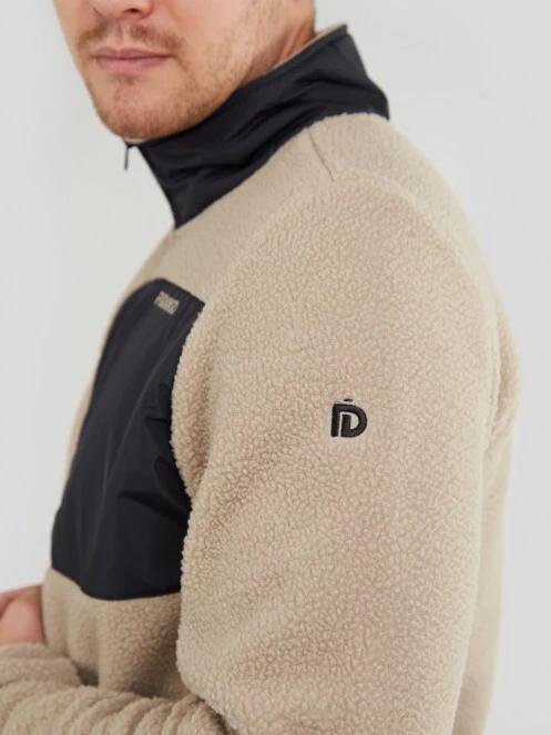 Fundango Haven Hybrid Jacket męski bluza z polaru piasek 4