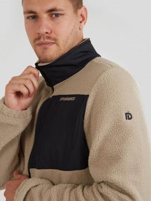 Fundango Haven Hybrid Jacket męski bluza z polaru piasek 5