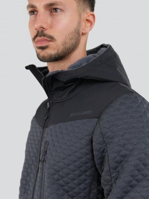 Fundango Ashford Insulated Fleece Jacket męski bluza z polaru szary 7