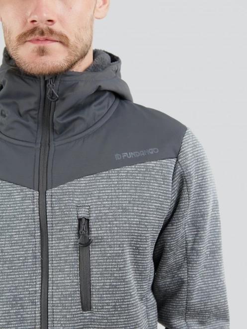 Fundango Ashford Insulated Fleece Jacket męski bluza z polaru szary 5