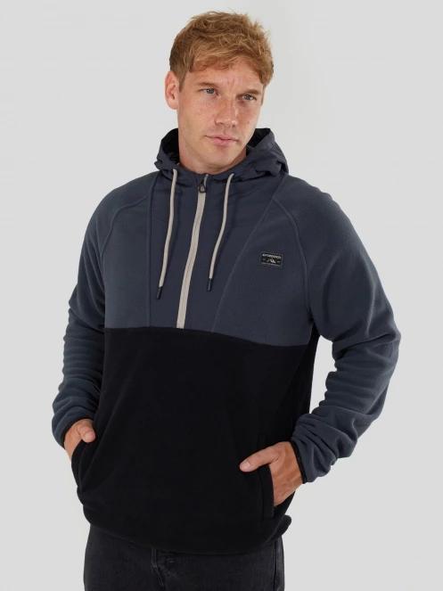 Fundango Carlos Fleece Pullover męski sweter z kapturem szary 2
