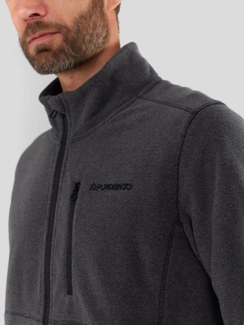 Fundango Jeffrey Fleece Jacket męski bluza z polaru czarny 6