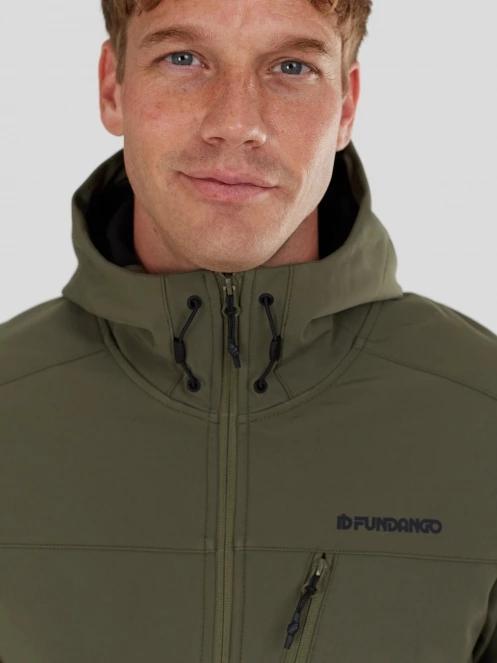 Fundango Fairbanks Softhsell Jacket męski kurtka softshell oliwka 8