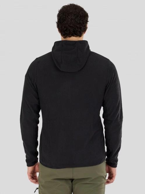 Fundango Nagano Full Zip Hoodie męski hybrydowa warstwa pośrednia czarny 3