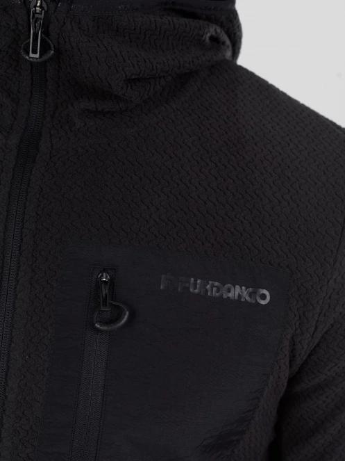 Fundango Nagano Full Zip Hoodie męski hybrydowa warstwa pośrednia czarny 6