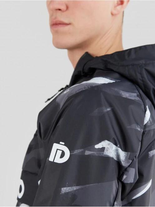 Fundango Salmo Logo Anorak męski plaszcz przeciwdeszczowy czarny 7