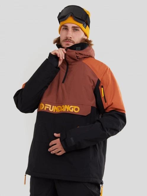 Fundango Burnaby Logo Anorak męski kurtka narciarska czerwony 2