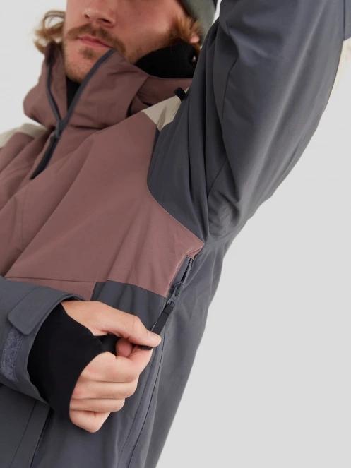 Fundango Burnaby Logo Anorak męski kurtka narciarska fiolet 7